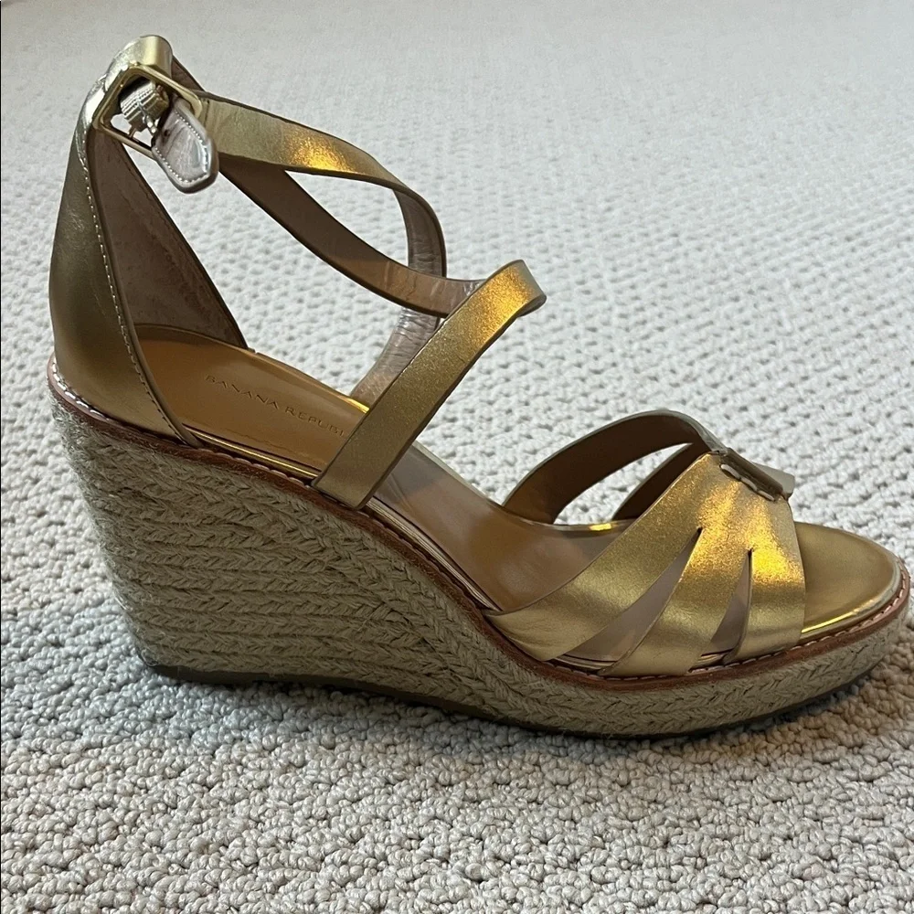 Gold Strappy Sandals